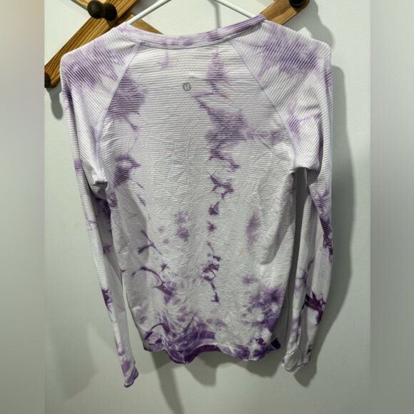 Lululemon Swiftly Tech Long Sleeve Shirt 2.0Shibori Stripe Wisteria Purple - Picture 5 of 5